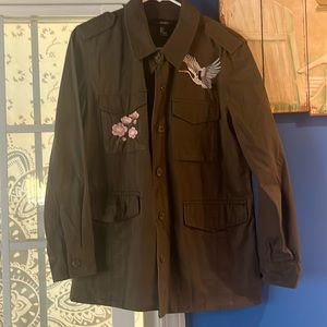 Army style green jacket by Forever 21 size small but could fit medium